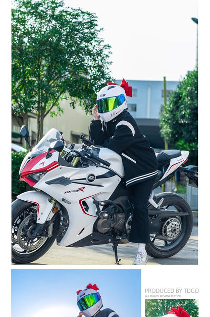 Motorcycle helmet decorations bow electric car battery car full helmet decorative accessories net red accessories women wholesale