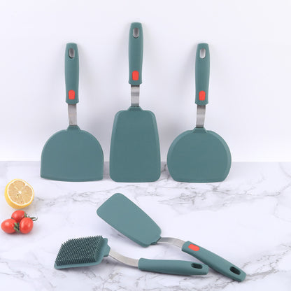 Silicone Kitchenware High Temperature Resistant Silicone Shovel Food Grade Household Teppanyaki Home Edition Teppanyaki Tools Complete Set