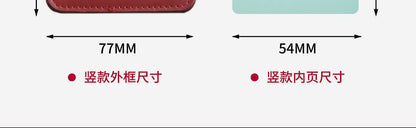High-End Genuine Leather Card Holder with Company Logo Printing, Leather Name Badge, Employee Id Card, Access Card Holder