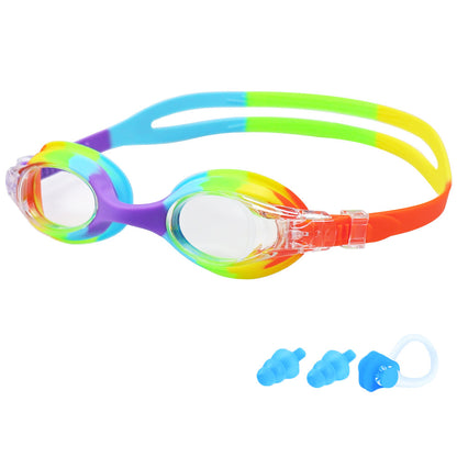 Children's swimming goggles HD waterproof anti-fog swimming glasses silicone swimming goggles cross-border Amazon explosions manufacturers wholesale