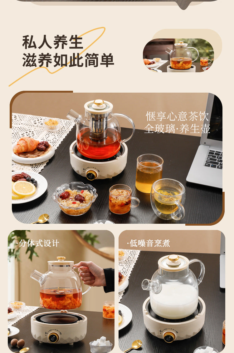 Multifunctional Health Pot Household Boiling Teapot Office Flower Teapot Glass Kettle Reservable Health Cup Gift