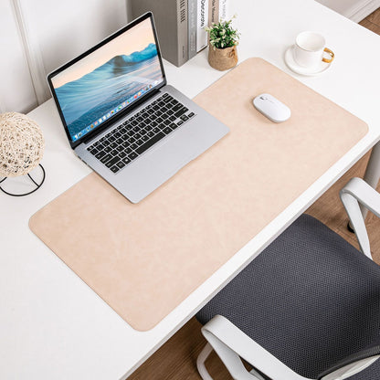 Skin-feeling Crazy Horse Leather Table Mat Leather Pattern Mouse Pad Custom Oversized Office Computer Mat Leather Learning Desk Mat