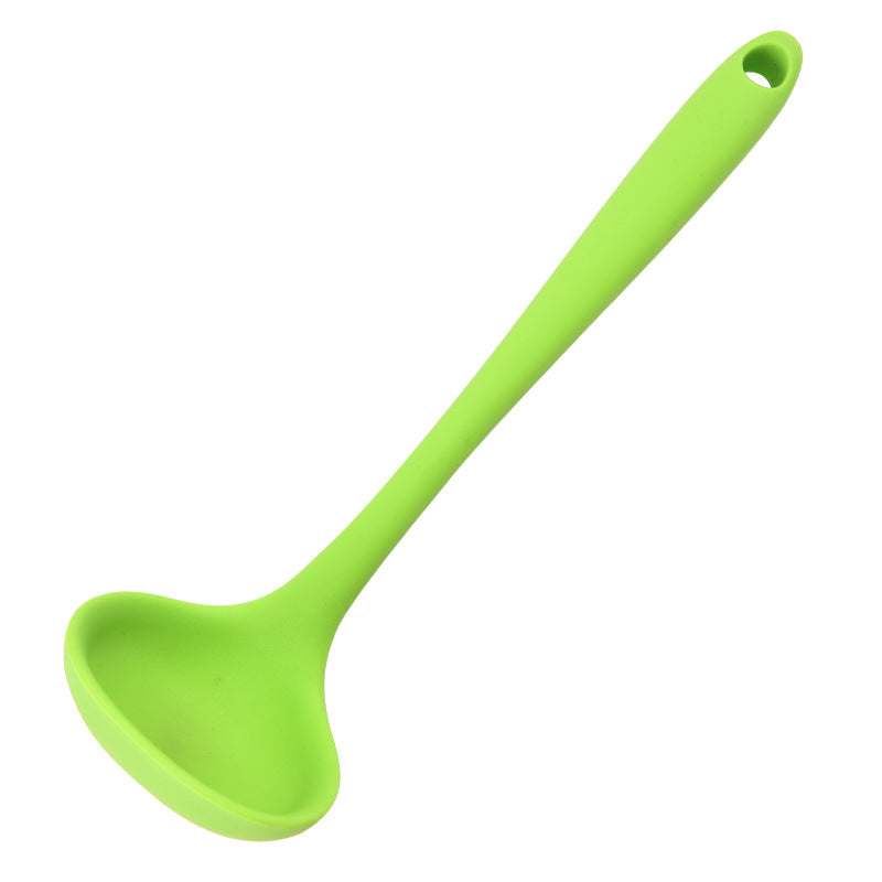 Silicone Mini Soup Spoon Kitchen Cooking Soup Spoon Children's Food Supplemented Soup Spoon Food Grade Material Silicone Soup Spoon 21cm