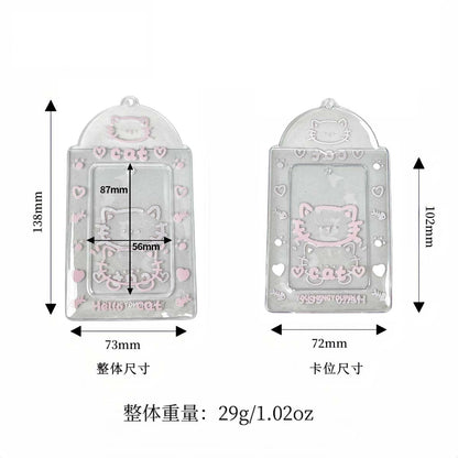 Supply Original Card Sleeve Small Card PVC Earth Flavor Star-chasing Aidou Campus Card Storage Card Bag Display Pendant Protective Cover