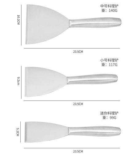 in stock Kitchen Japanese Cuisine Shovel Fried Steak Steak Grilled Shovel Stainless Steel Hollow Handle Pot Shovel Fried Teppanyaki Shovel