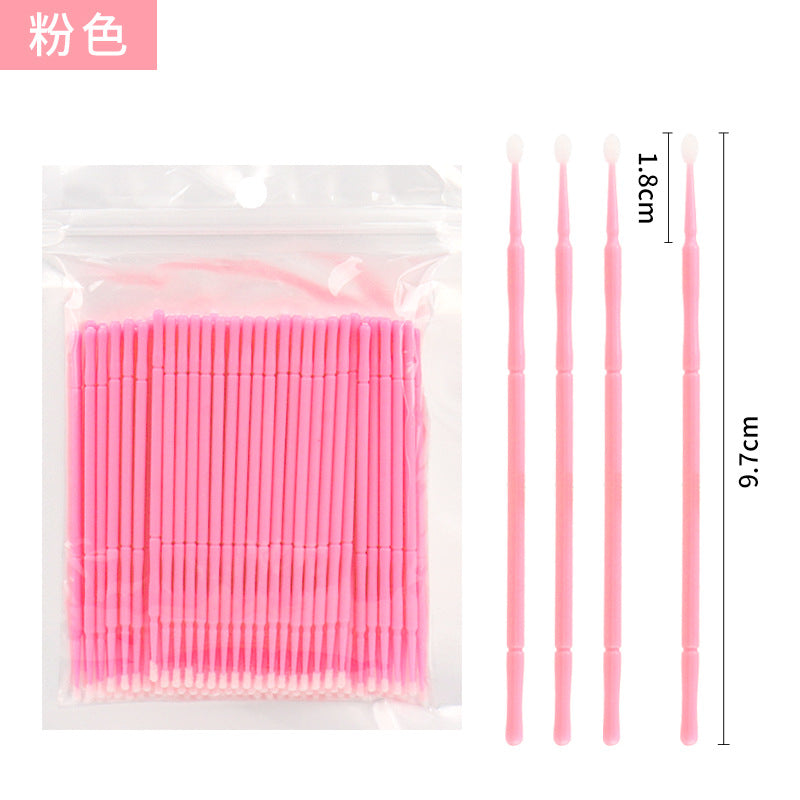 Wholesale Eyelash Extension Cotton Swabs, Disposable Small-Headed Eyelash Cleaning Cotton Sticks, Makeup Removal, Beauty Eyelash Micro Brushes