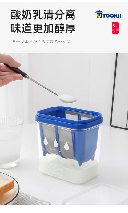 Cross-border yogurt filter homemade Greek yogurt machine cold extraction whey separator cheese soy milk cleaning net artifact