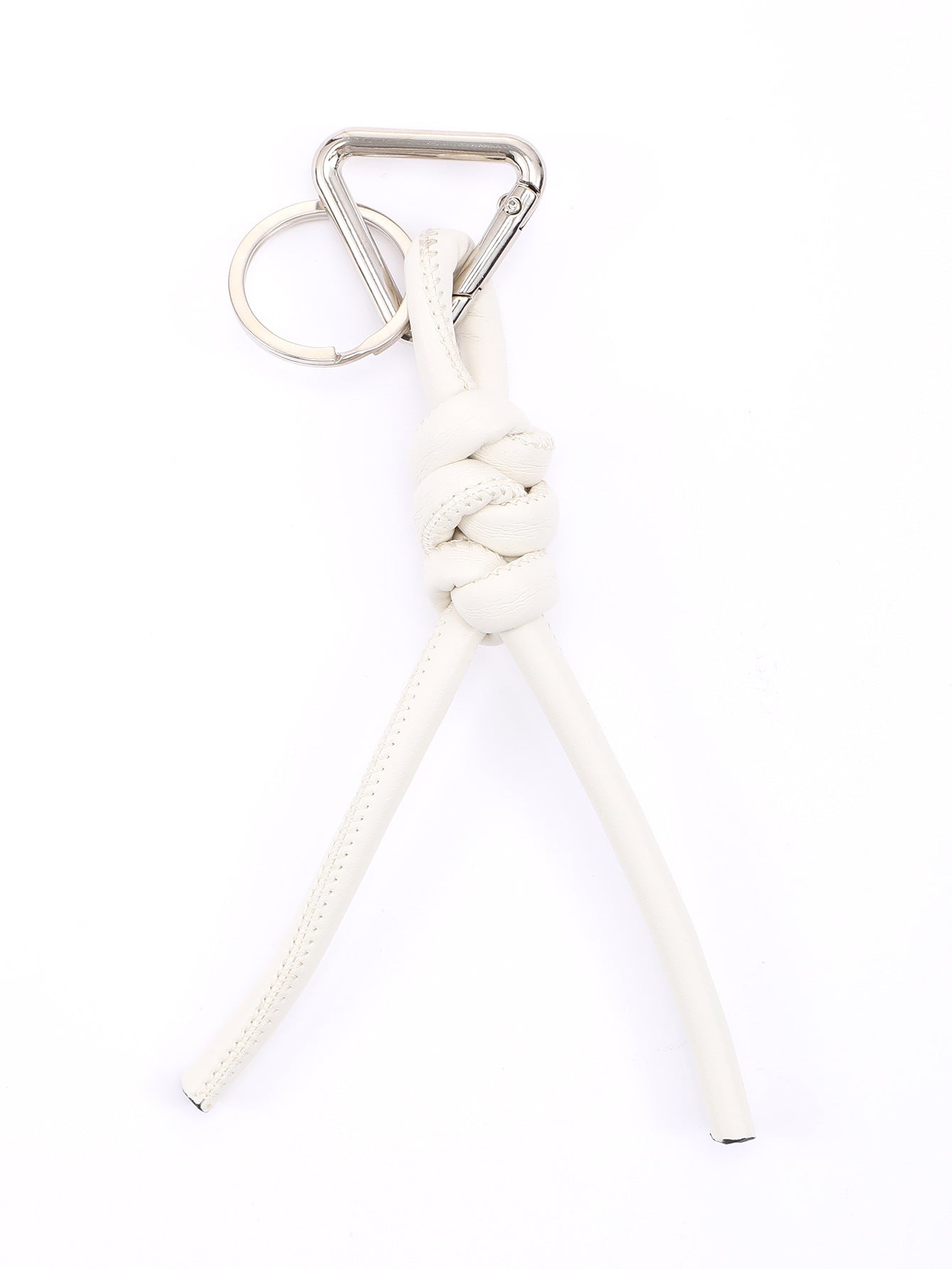 New triangle key chain PU hand-woven diamond key ring bag pendant key chain