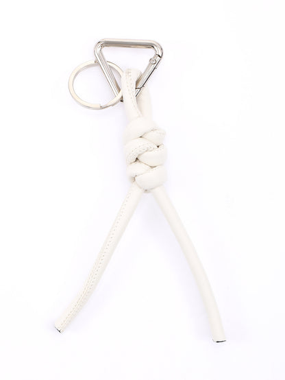 New triangle key chain PU hand-woven diamond key ring bag pendant key chain