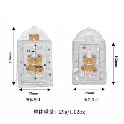 Supply Original Card Sleeve Small Card PVC Earth Flavor Star-chasing Aidou Campus Card Storage Card Bag Display Pendant Protective Cover