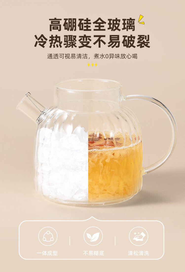 All-Glass Health Pot Multi-Functional Home Office New Insulated Tea Boiler Water Kettle Flower Teapot 110V