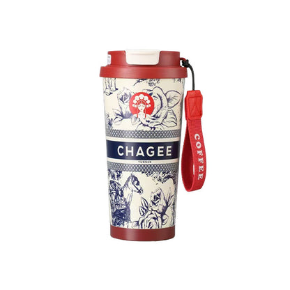 Overlord Tea Ji Tongyi Thermos Cup 316 Stainless Steel Lily-in-the-valley Coffee Cup Portable Car Double Drinking Gift Water Cup