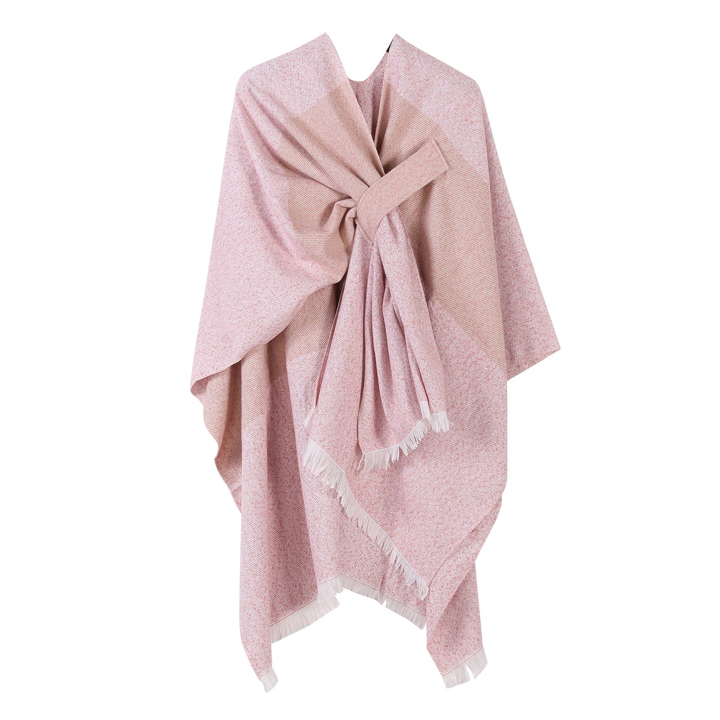 Jiangnan Watertown Knitted Shawl High-end Ethnic Style Cloak Western Sichuan Yunnan Travel Wear Imitation Cashmere Cape Women