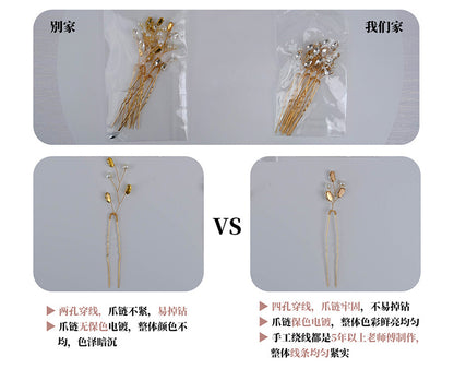 European and American All-match Bride Wedding Hair Accessories Light Luxury Full Diamond Birthday Party Crown Baroque Vintage Rhinestone Crown