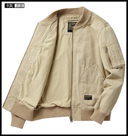 American Retro New Baseball Uniform Jacket Men's Autumn and Winter Bomber Jacket Men's Casual Workwear Top Men's Style
