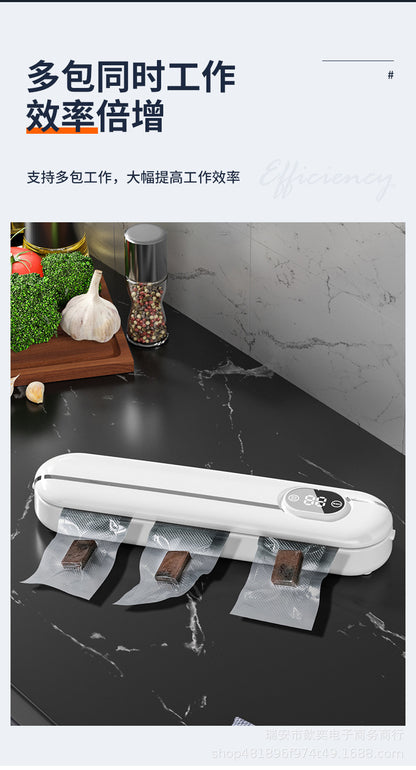 Cross-border vacuum packaging machine household automatic vacuum sealing machine small mini plastic sealing machine portable kitchen fresh-keeping Machine