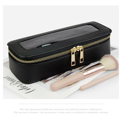 Small single custom high-level cosmetic brush storage box cross-border exquisite beauty storage bag portable texture cosmetic bag