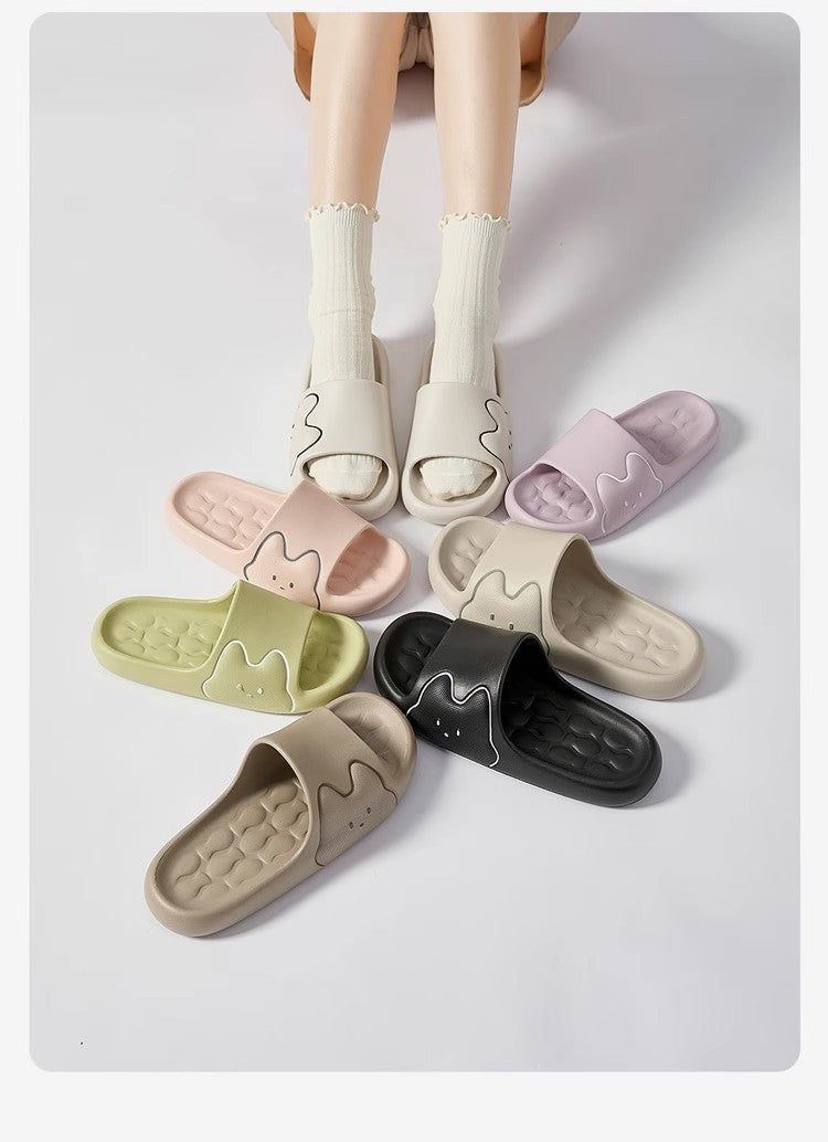 Cross-Border Online Sales Slippers for Men Summer 2025 New Indoor Home Non-Slip Silent Thick-Soled Cute Sandals for Women
