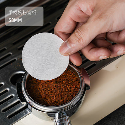 Round Italian Coffee Extraction Filter Paper Storage Sabri Wood Solid Wood Storage Base 58/53/51mm Universal