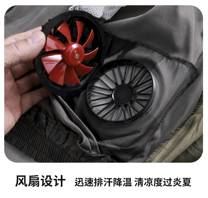 Summer Cooling Air-Conditioned Clothing for Men, Refrigeration Clothing with Fan, Welding Site Heatstroke Prevention Labor Protection Work Clothes