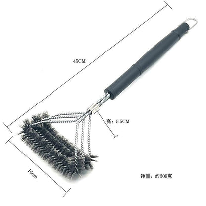 Amazon's Best-Selling Stainless Steel Barbecue Brush Wire Brush Barbecue Grill Cleaning Brush Bbq Barbecue Tool Brush