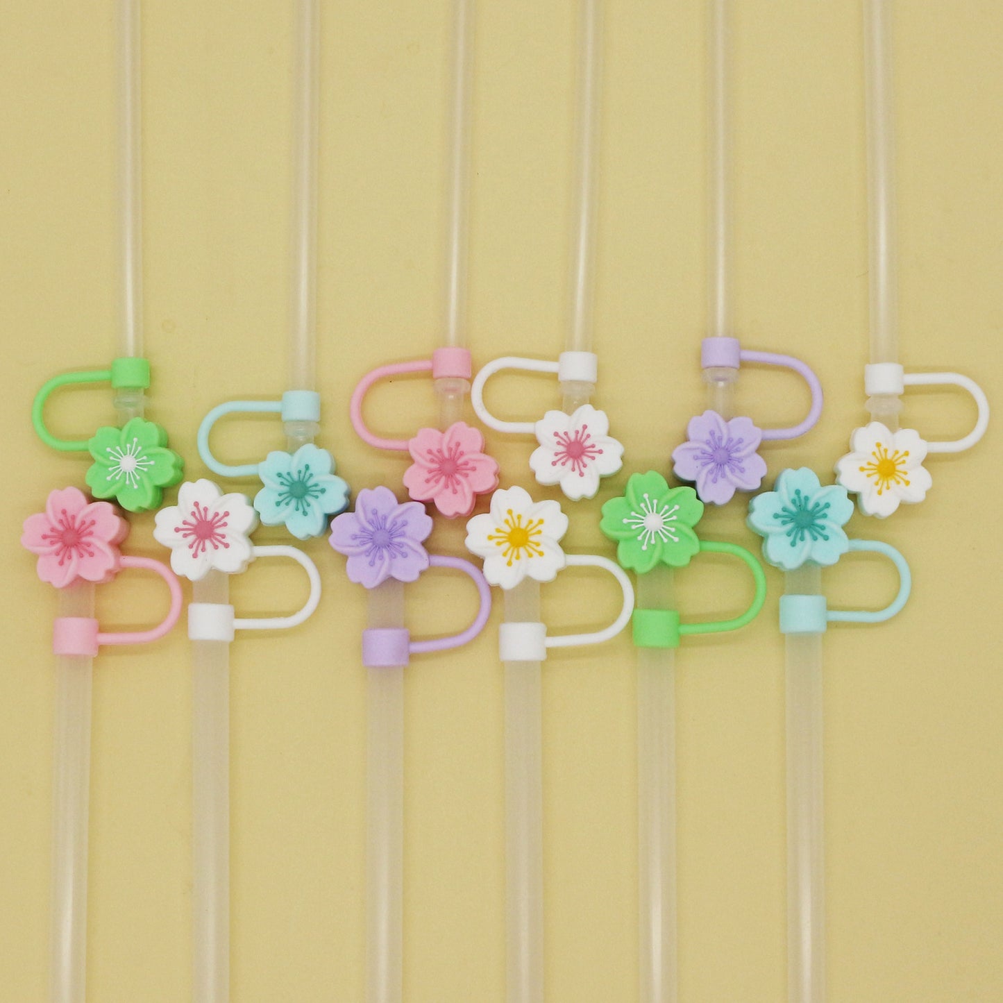 Popular 10mm Begonia Flower Straw Cap Stanley Water Cup Straw Plug Silicone Flower Straw Cover Direct from Manufacturer