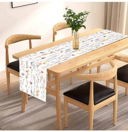 Amazon New Flower Table Runner Living Room Dining Table Decorative Tablecloth Cross-border Plant Flower Printing Tablecloth Coffee Table Cloth