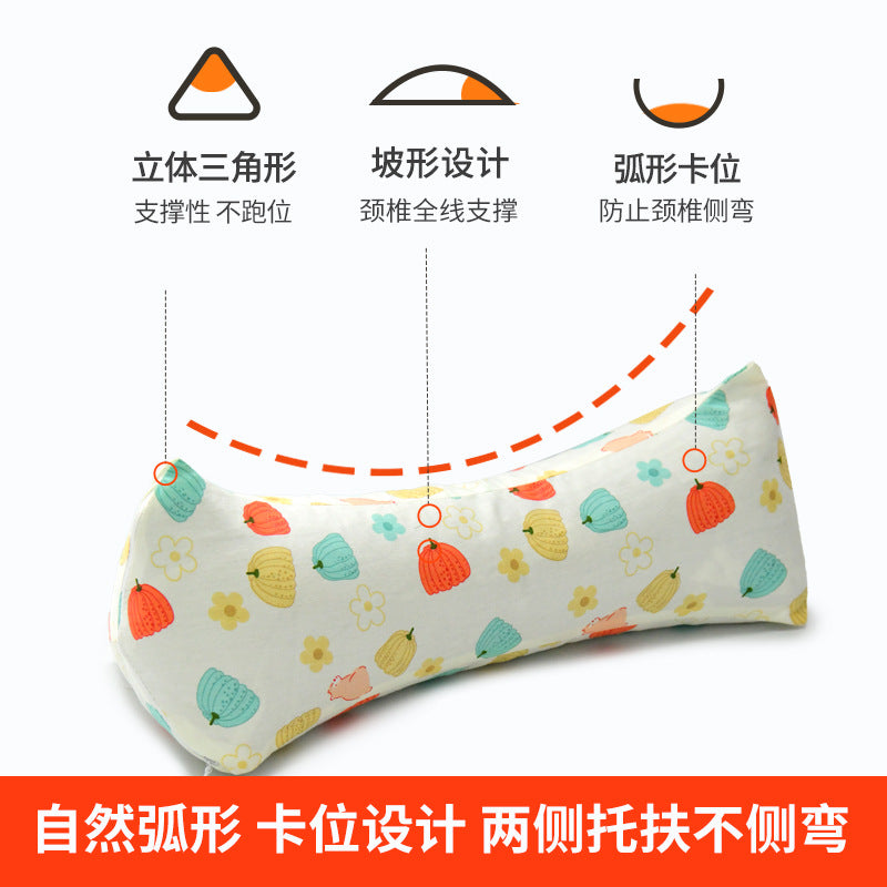 Cervical Spine Pillow Buckwheat Skin Pillow Sleeping Triangle Massage Pillow to Aid Sleep Hard Single Physiotherapy Neck Protection Buckwheat Triangle Pillow