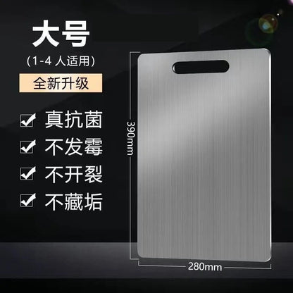Antibacterial Stainless Steel Cutting Board Thickeneded Moisture-Proof Cutting Board Extra Large Mildew-Proof Chopping Board Home Kitchen Large Chopping Board Panel