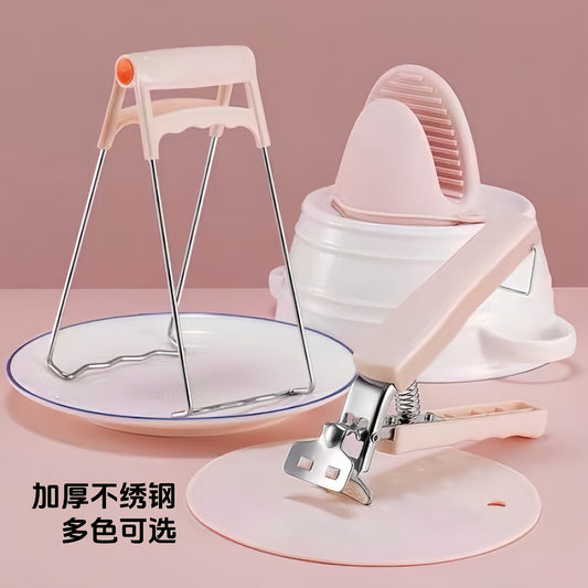 Thickened Bowl Clamp, Anti-Scalding, Anti-Slip Clamp, Bowl Clamp, Plate Clamp, Steamed Vegetable Bowl Clamp, Anti-Slip, Anti-Scalding Hand Clamp, Plate Lifter by PDG ibma