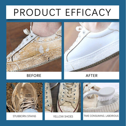 Jue Fish White Shoe Cleaner Cleans Stains and Prevents Oxidation, Daily Portable Cleaner for White Shoes