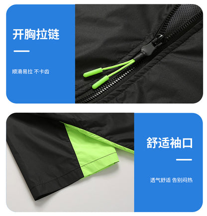 Summer new short-sleeved heatstroke prevention and cooling with fan air conditioning clothing men's work charging refrigeration welder cooling overalls