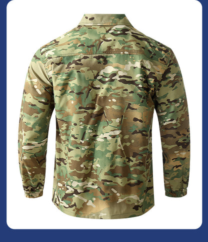 Summer stretch suit quick-drying sweat-absorbent work clothes air-conditioning cool labor protection work clothes wear-resistant breathable tooling