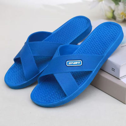 368 Women's Classic Style Summer New Women's Home Slippers Bathroom Bath Non-Slip Cross Slippers Wholesale