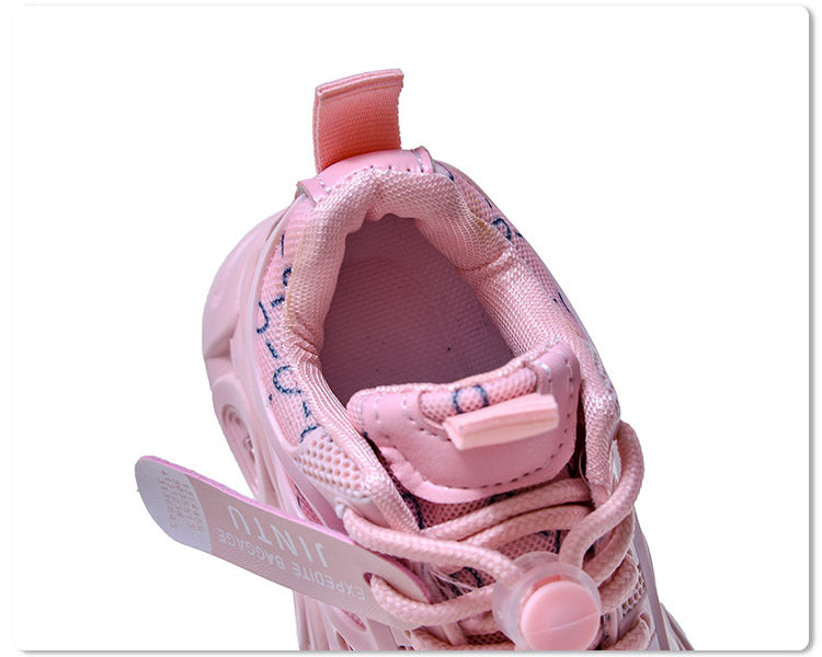 Spring and Summer New Children's Luminous Cloth Noodles for Boys sneaker 1-6 Years Old LED Light Shoes Casual Girls Schoolwalking Lights Shoes
