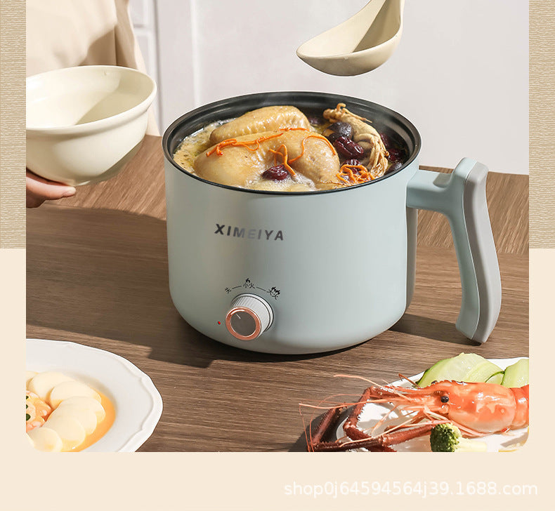 Electric Cooking Pot Student Home Kitchen Dormitory Multi-functional Electric Wok Integrated Pot Non-stick Pot Noodle Cooking Porridge Electric Hot Pot