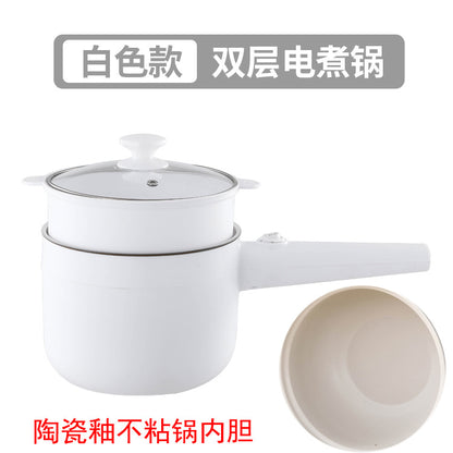 Electric Cooking Pot Intelligent Multi-Function Long Handle Single Handle Small Electric Pot Student Dormitory Electric Hot Pot Electric Cooking All-In-One Pot for Home Use