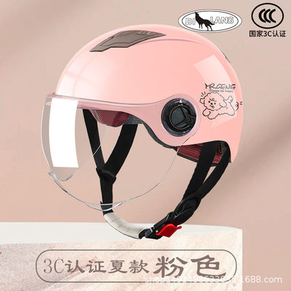 Summer helmet electric car 3C certification Four Seasons Universal half helmet female safety helmet battery motorcycle helmet