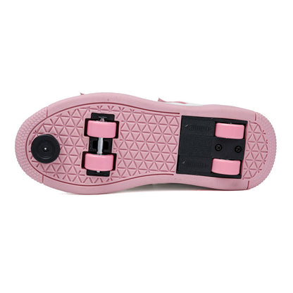 Teenagers Roller Skating Shoes for Girls and Students with Brake Button Pulley Sports Shoes That Can Walk and Glide