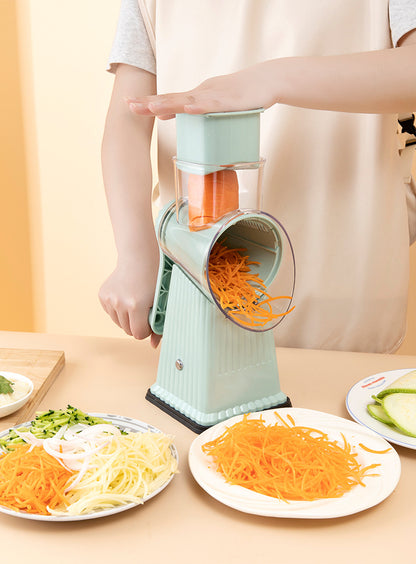 Multifunctional Vegetable Cutting Artifact Home Kitchen Hand-Cranked Drum Potato Grating Machine Convenient Slicing and Grating Meat Cutter