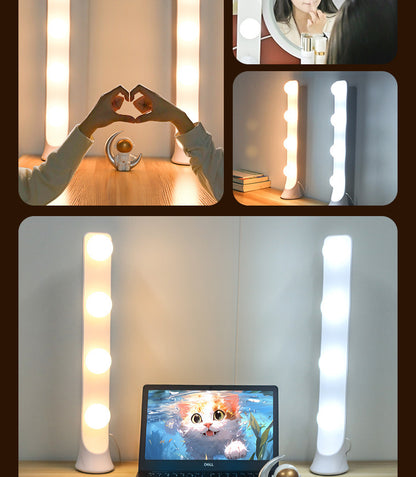 Live fill light anchor desktop makeup dedicated double row LED beauty skin rejuvenation professional live studio video background