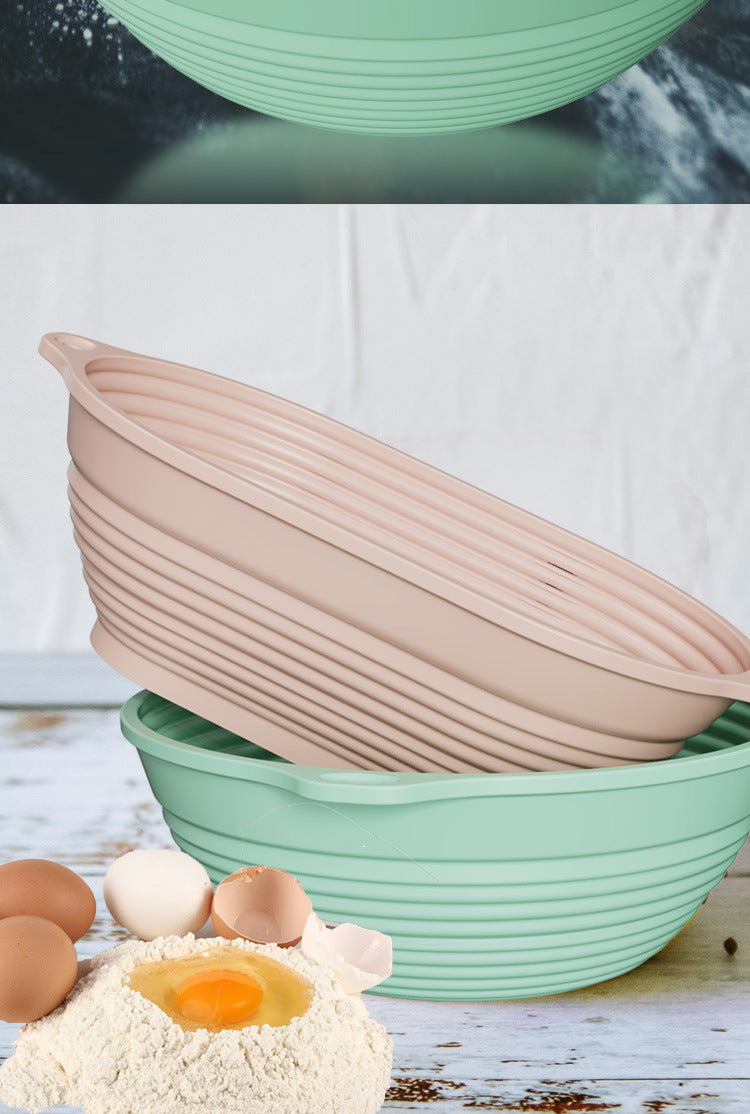 Silicone Fermentation Basket Household Oven Baking Dough Fermentation Bowl Folding High Temperature Resistant Large Capacity Bread Fermentation Basket