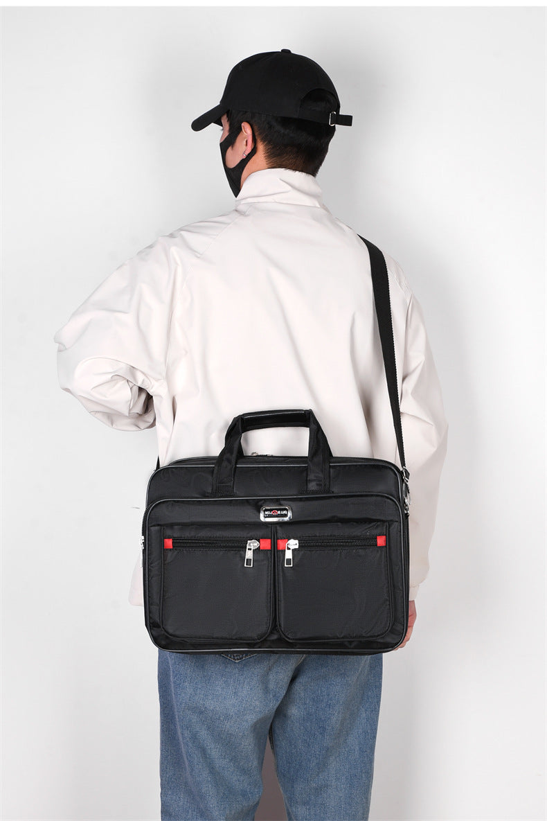 Manufacturer Wholesale Men's Large-Capacity Briefcase Business Trip Laptop Bag Portable Travel Bag Wear-Resistant Business Bag