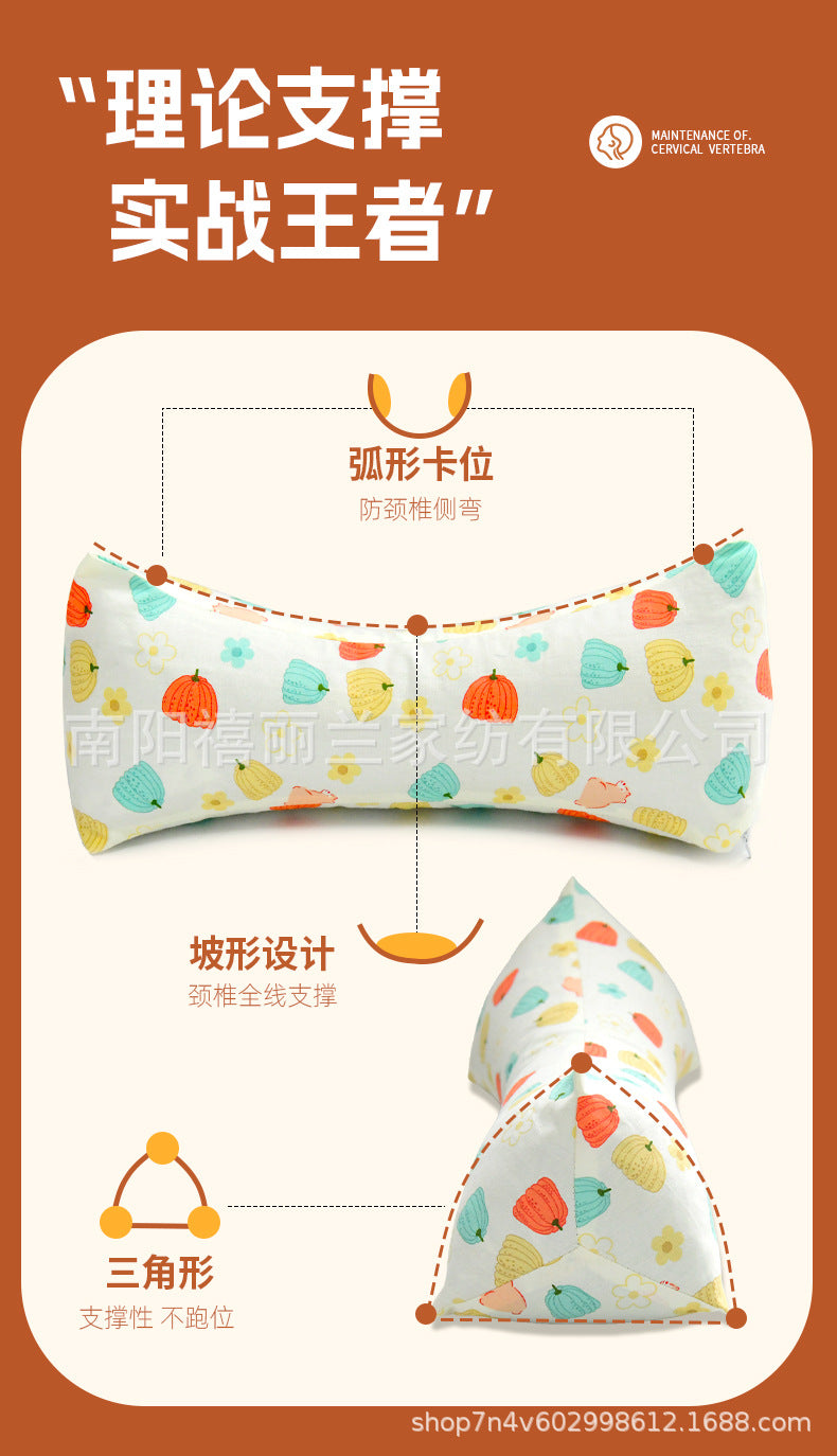 Buckwheat Pillow Cervical Spine Pillow Adult Home Office Lumbar Support to Help Sleep Hard Triangle Pillow Single Cervical Spine Buckwheat Pillow