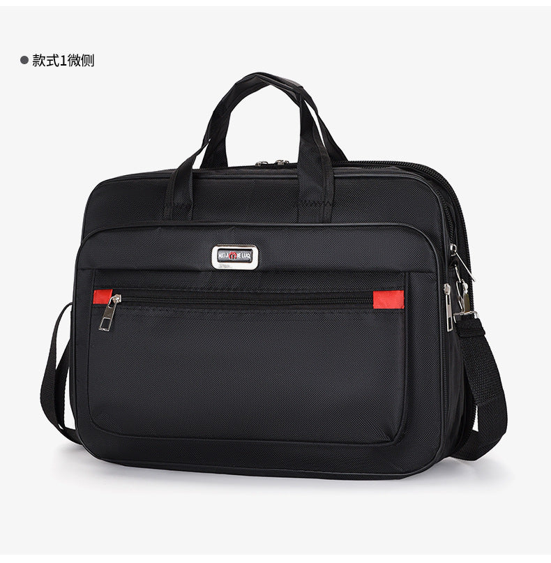 Manufacturer Wholesale Men's Large-Capacity Briefcase Business Trip Laptop Bag Portable Travel Bag Wear-Resistant Business Bag