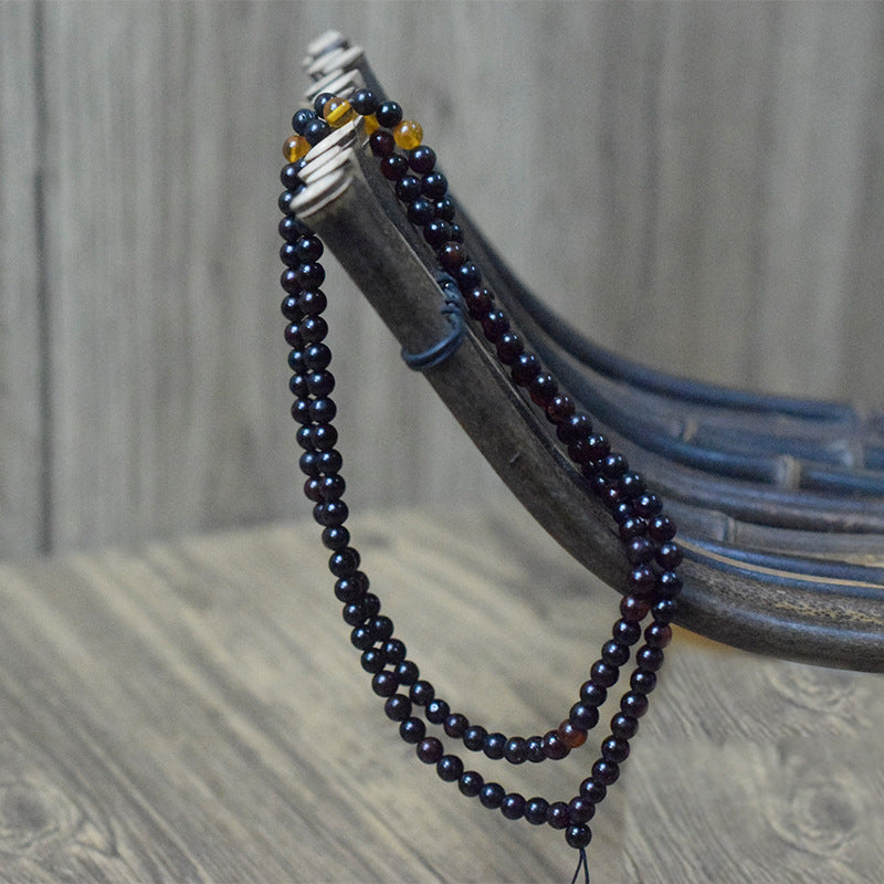 Baltic natural amber blood pearl necklace water purification grade clavicle chain sea floating raw ore multi-circle bracelet