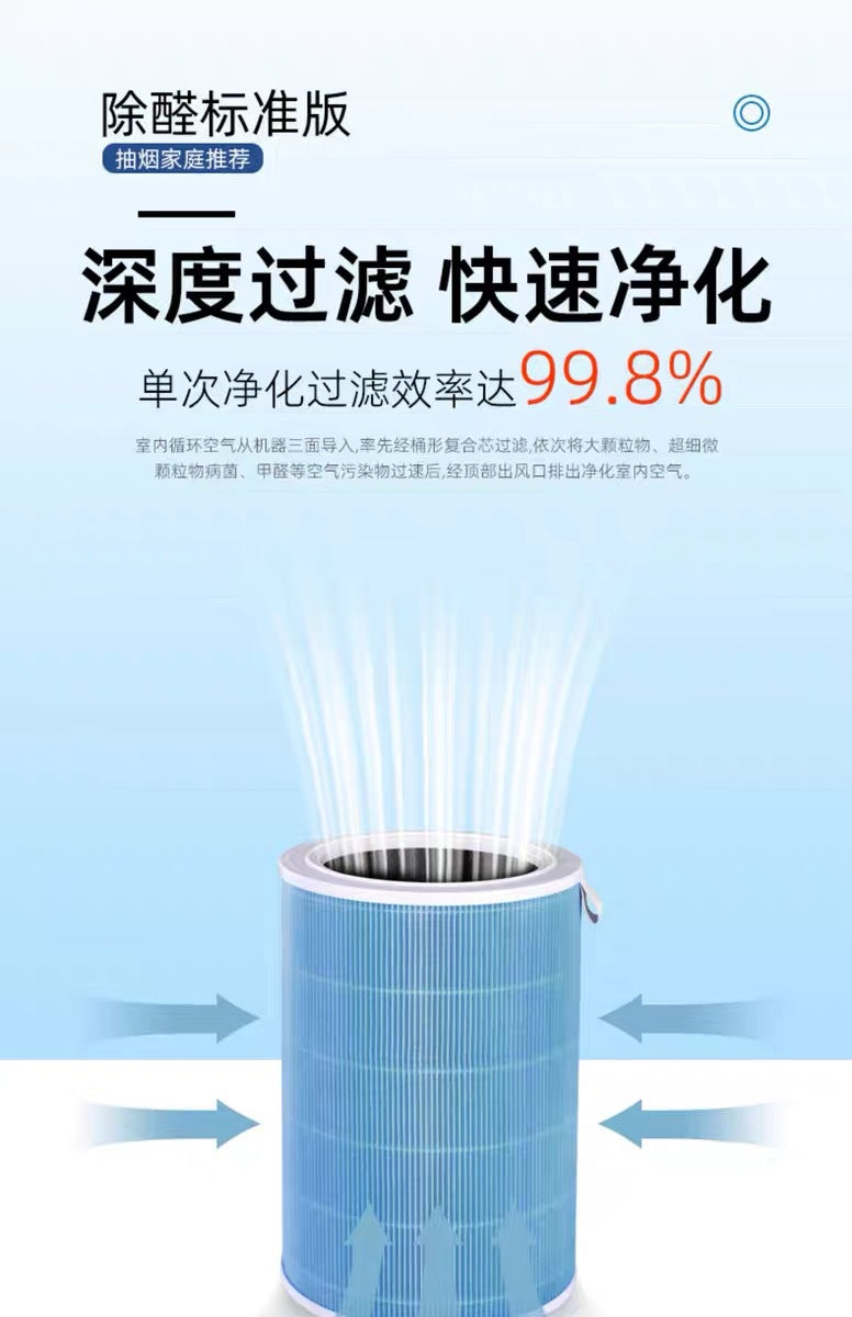 Suitable for 12S34 generation air purifier filter screen millet filter element activated carbon millet air purifier filter element