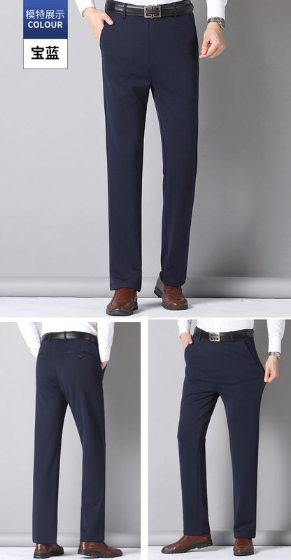 Summer Thin Casual Trousers, Business Men's Trousers, Middle-Aged Dad Casual Trousers