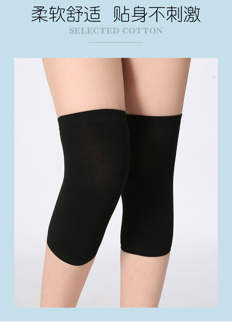 Men's and Women's Air-conditioned Room Warm Knee Cover Joint Sports Leg Cover Thin Pure Cotton Breathable Knee Pad