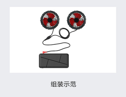 Cross-border New Smart Air-conditioning Clothing Jacket Clothes with Fan Outdoor Work Uniform Labor Protection Duty Fan Clothing